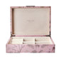 Large Pink Chinoiserie Box with Silver