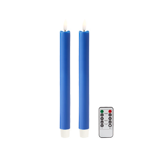 Blue LED Candles - Set of 2