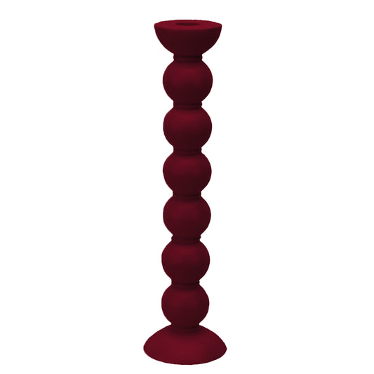 Extra Tall Cherry Bobbin Candlestick - 33cm