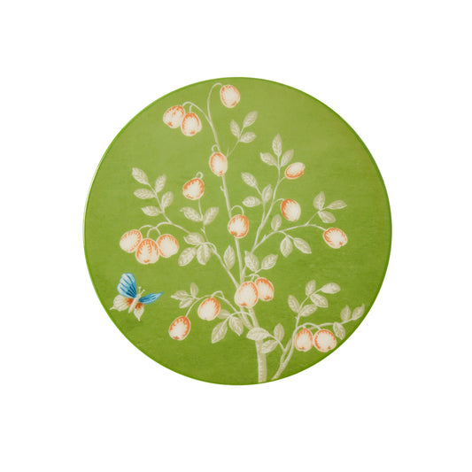 Chinoiserie Coaster Green- Set of 4