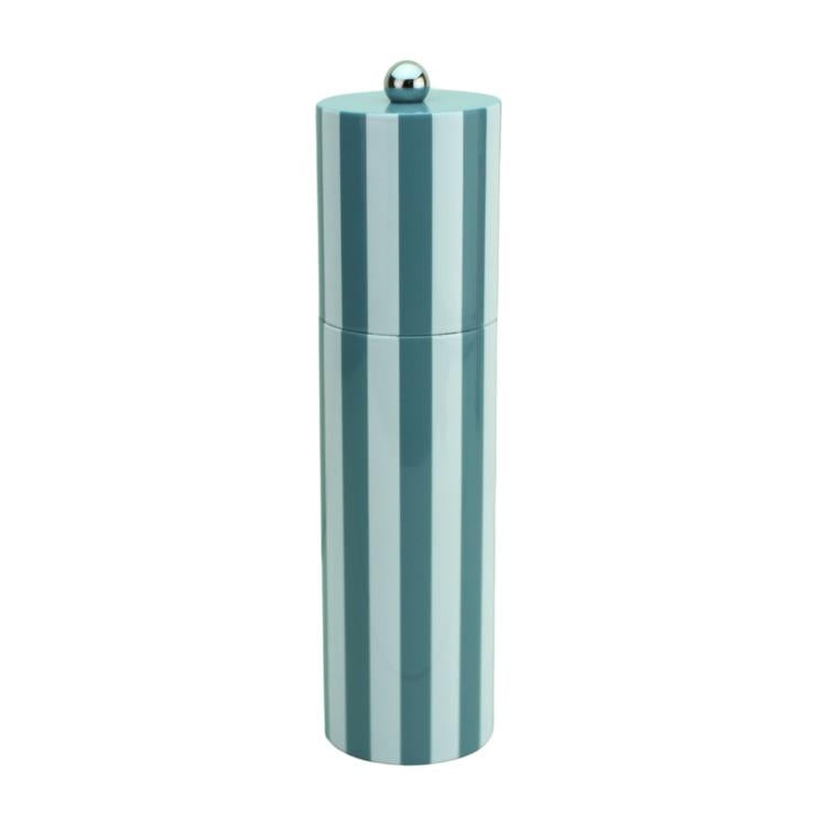 Chambray Striped Column Salt or Pepper Mill