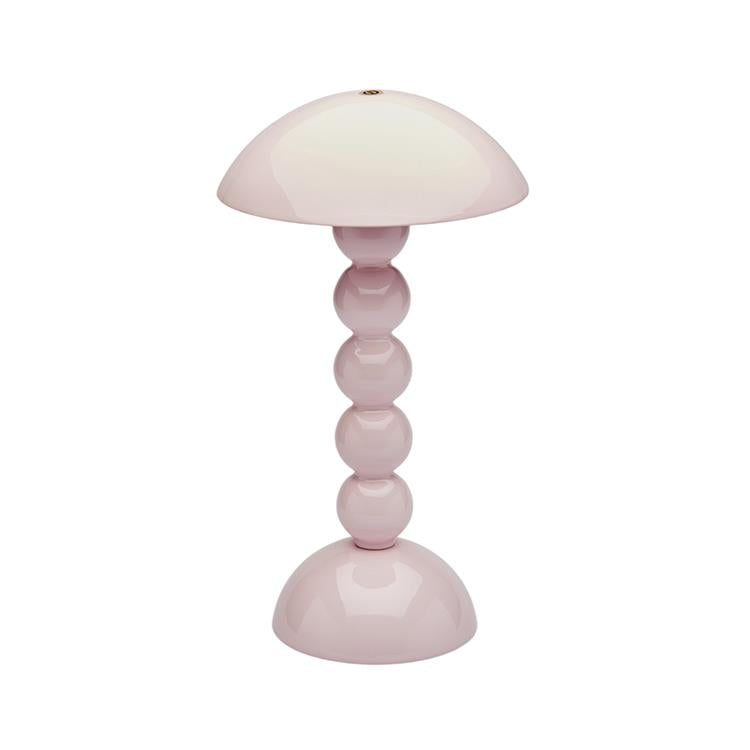 Pale Pink Bobbin LED Lamp