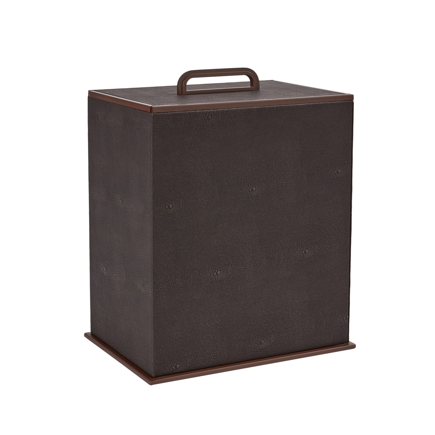 Anthracite Faux Shagreen Bin