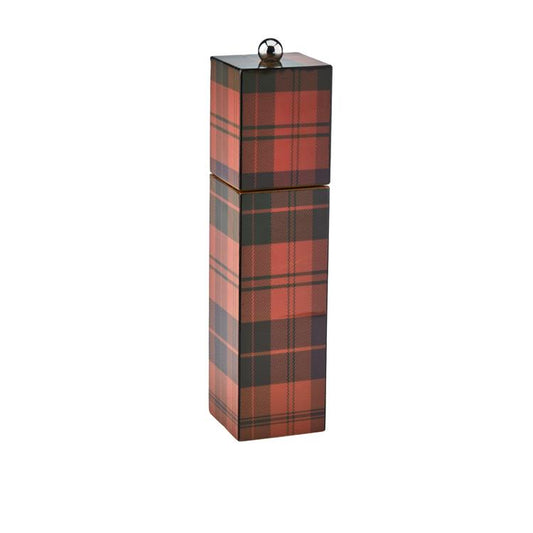 Ross Tartan Square Pillar Salt or Pepper Mill