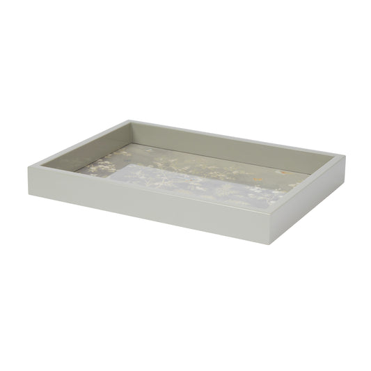 Small Chinoiserie Tray Grey