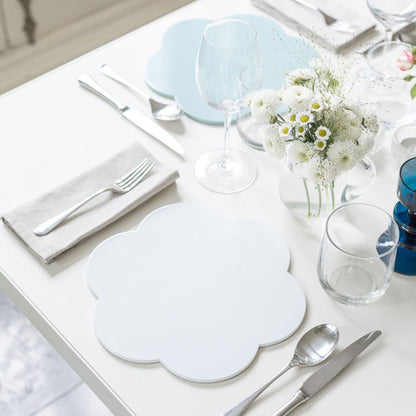 White Lacquer Placemats – Set of 4