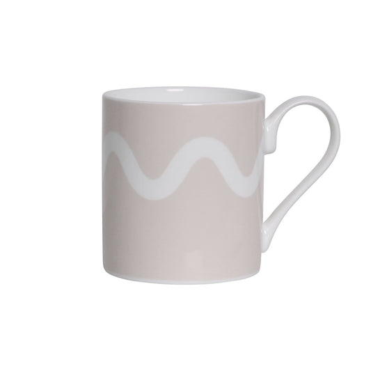 Cappuccino Squiggle Bone China Mug