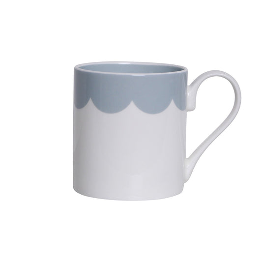 Denim Scallop Bone China Mug