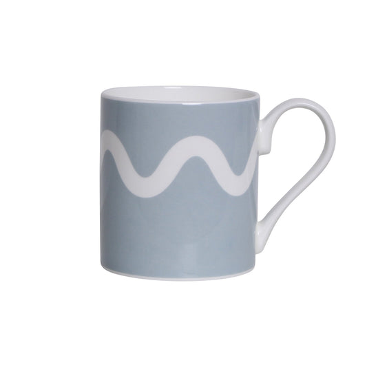 Denim Squiggle Bone China Mug