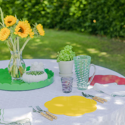 Yellow Lacquer Placemats – Set of 4