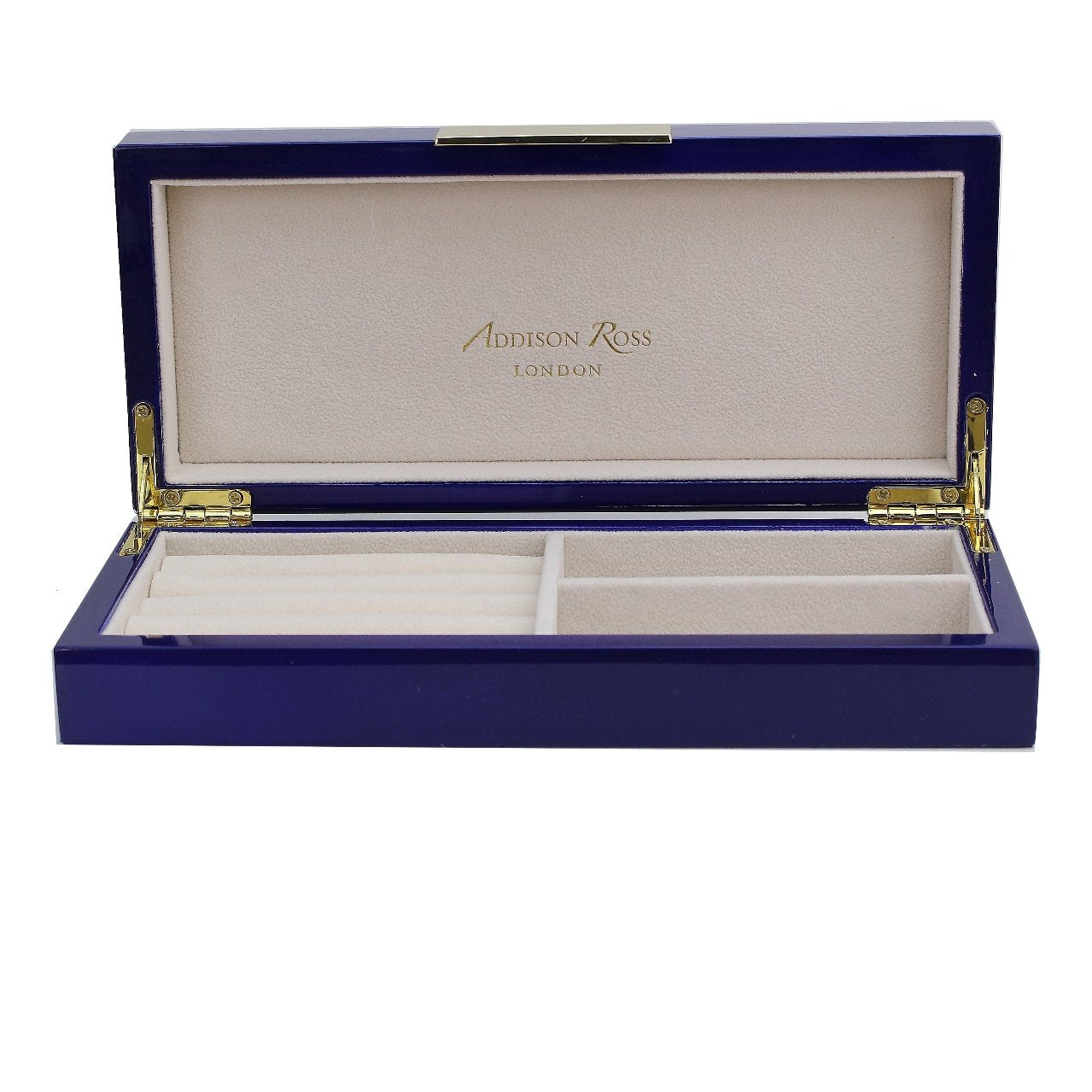 Navy Lacquer Box With Gold