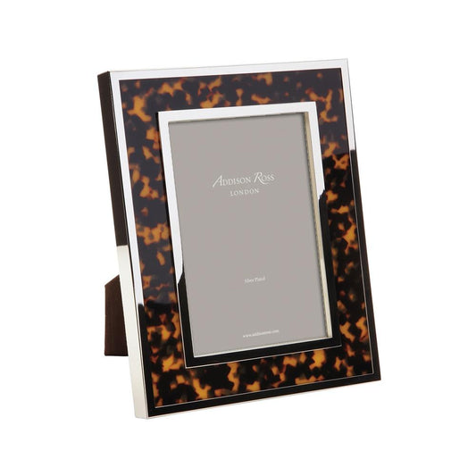 Chunky Faux Tortoiseshell & Silver Photo Frame - Exotic Frames - Addison Ross