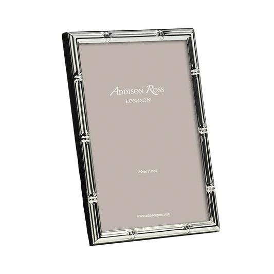 Bamboo Silver Plated Photo Frame