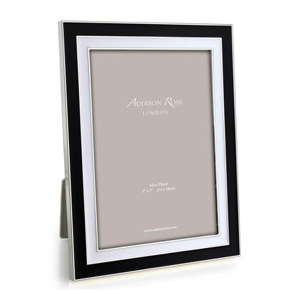 Manhattan Black & White Enamel Frame - Enamel Frames - Addison Ross