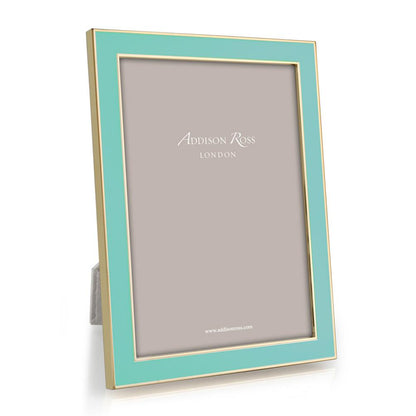 Pastel Blue Enamel & Gold Frame - Enamel Frames - Addison Ross