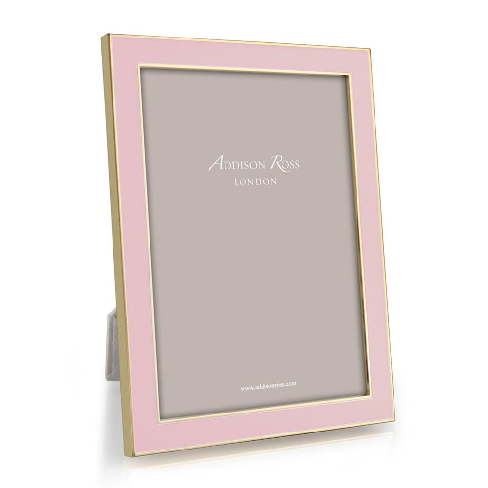 Soft Pastel Pink Enamel & Gold Frame - Enamel Frames - Addison Ross