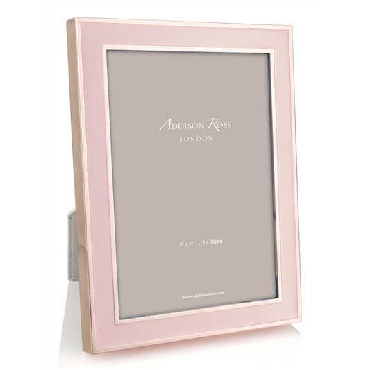 Blush Pink Enamel & Rose Gold Frame - Enamel Frames - Addison Ross