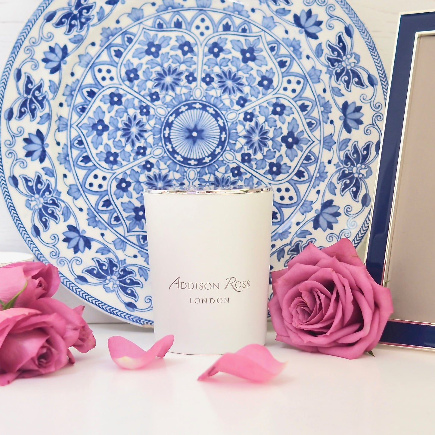 China Blue Scented Candle - Fragrance - Addison Ross