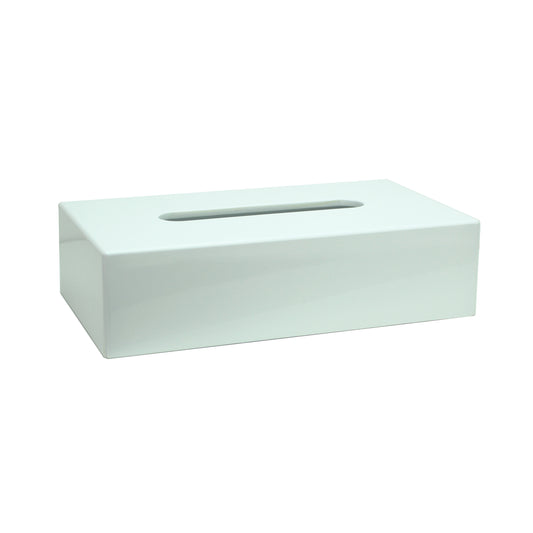 White Rectangular Tissue Box