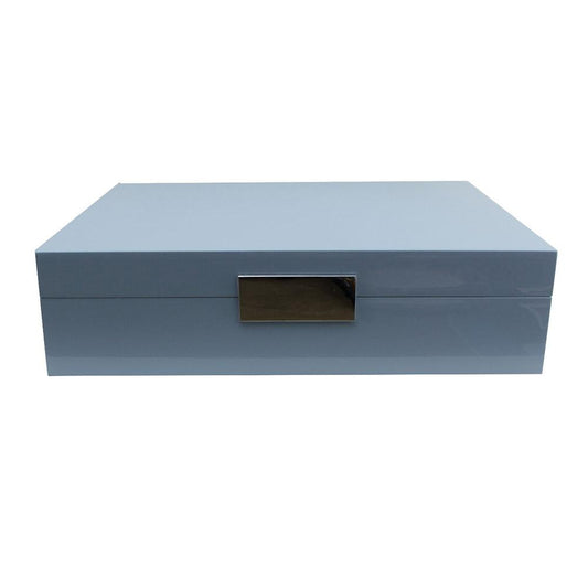 Large Pale Denim & Silver Box