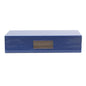 Blue Shagreen Box With Silver