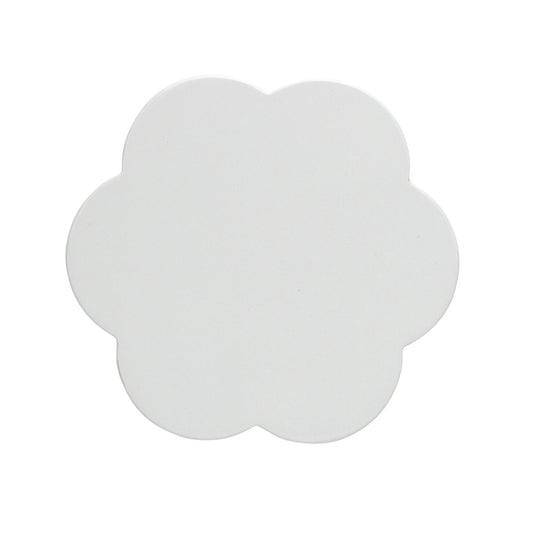 White Scallop Coasters – Set of 4